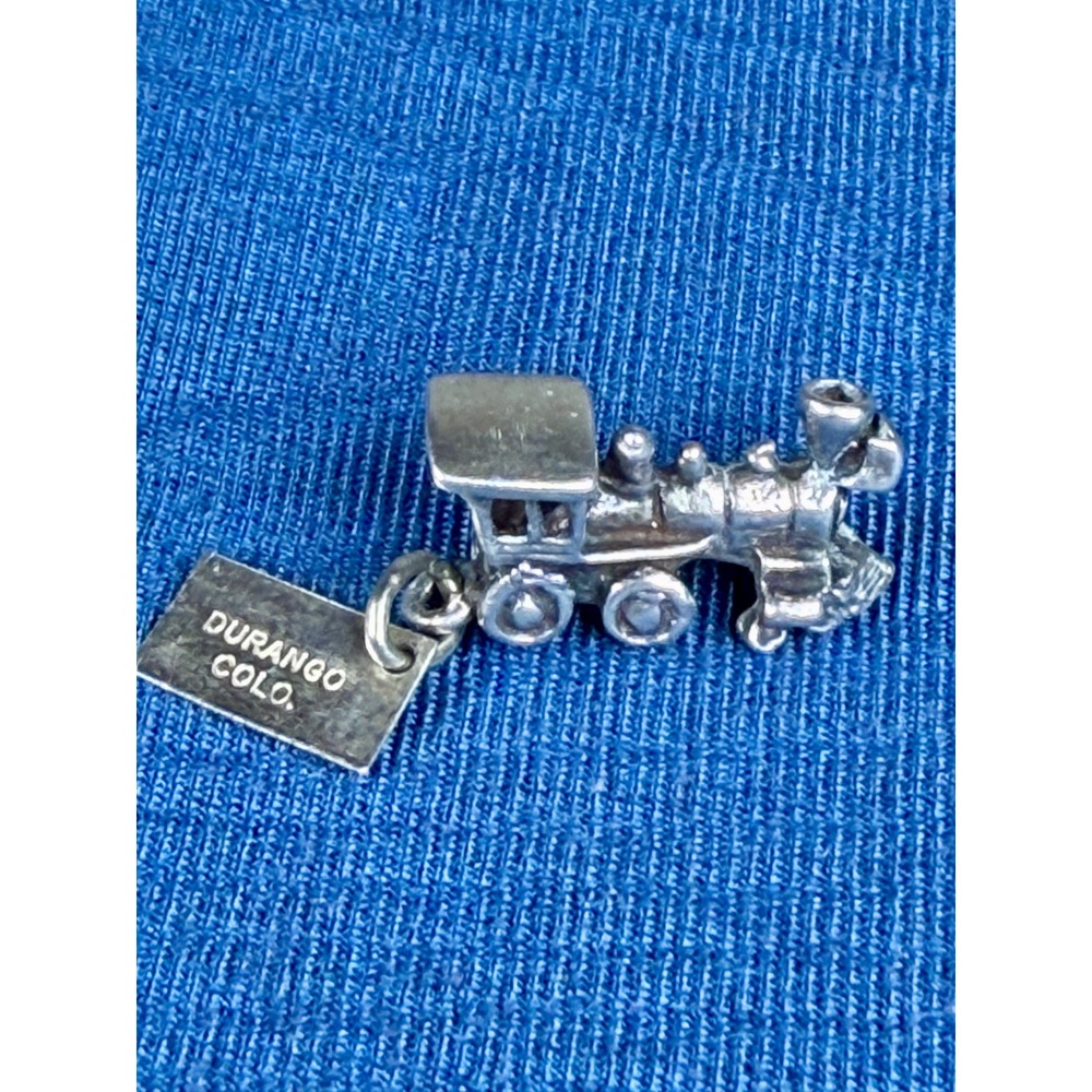 Vintage Sterling Silver Durango Colorado Steam Locomotive Train Charm by Bell